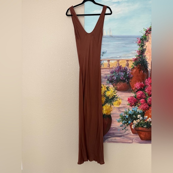 Cali Dreaming Simple Slip Dress in Tawny Xsmall - Picture 8 of 8
